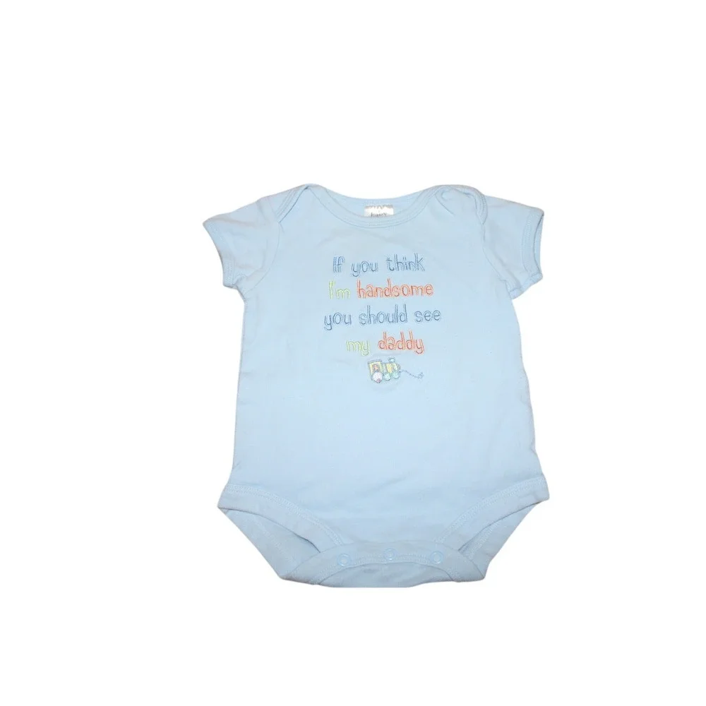 Carters Baby Essentials Boy 3 Month Bodysuit Pants Lot Blue Grey 4 Piece Set